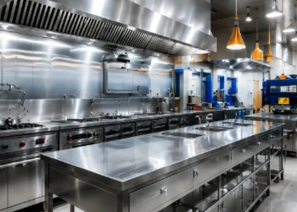 Acero inoxidable en cocinas industriales: higiene y durabilidad