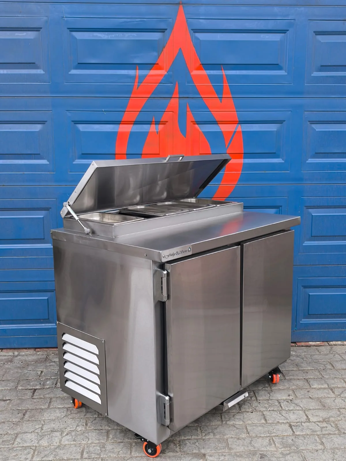 Barra refrigerada con azafates tipo II